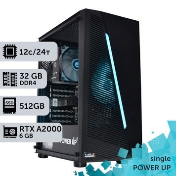 Робоча станція PowerUp #189 Xeon E5 2690 v3/32 GB/SSD 512GB/NVIDIA Quadro RTX A2000 6GB