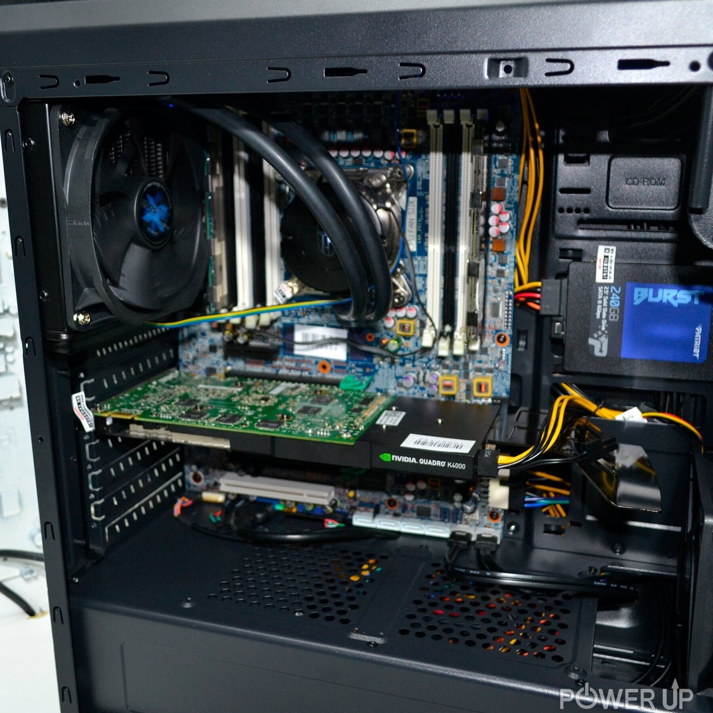 Рабочая станция PowerUp #273 Xeon E5 2670/32 GB/HDD 2 TB/SSD 240 GB/NVIDIA Quadro M2000 4GB
