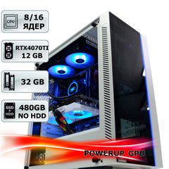 Рендер-станция PowerUp #8 Core i7 10700K/32 GB/SSD 480 GB/GeForce RTX 4070Ti 12GB