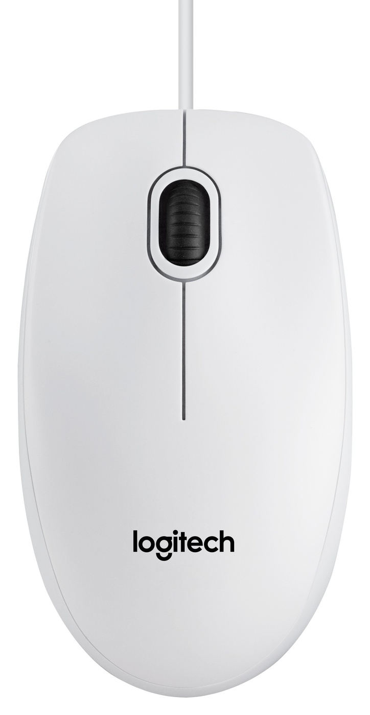 Mouse Logitech B100 (910-003360) White USB