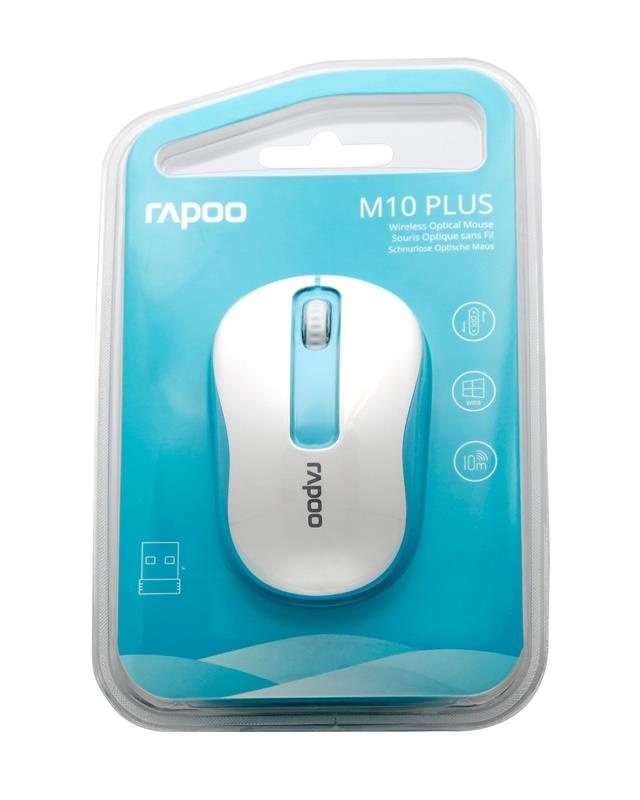 Мишка бездротова Rapoo M10 Plus Wireless Blue