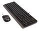 A4Tech F1010 Black/Grey Keyboard and Mouse Set
