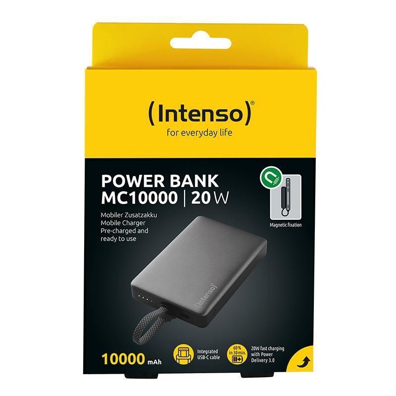 POWER BANK USB 10000MAH MAG/GREY 7340034 INTENSO