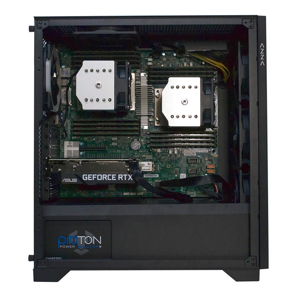 Двопроцесорна робоча станція PowerUp #555 AMD EPYC 7С13 x2/128 GB/SSD 2TB/GeForce RTX 5060Ti 16GB