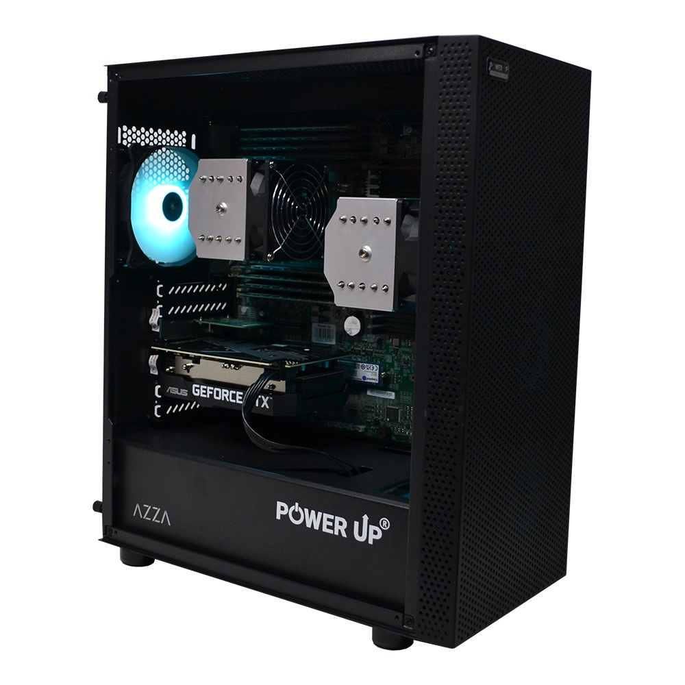 Двухпроцессорная рабочая станция PowerUp #383 AMD EPYC 7702 x2/256 GB/SSD 1TB/GeForce RTX 4060 8GB