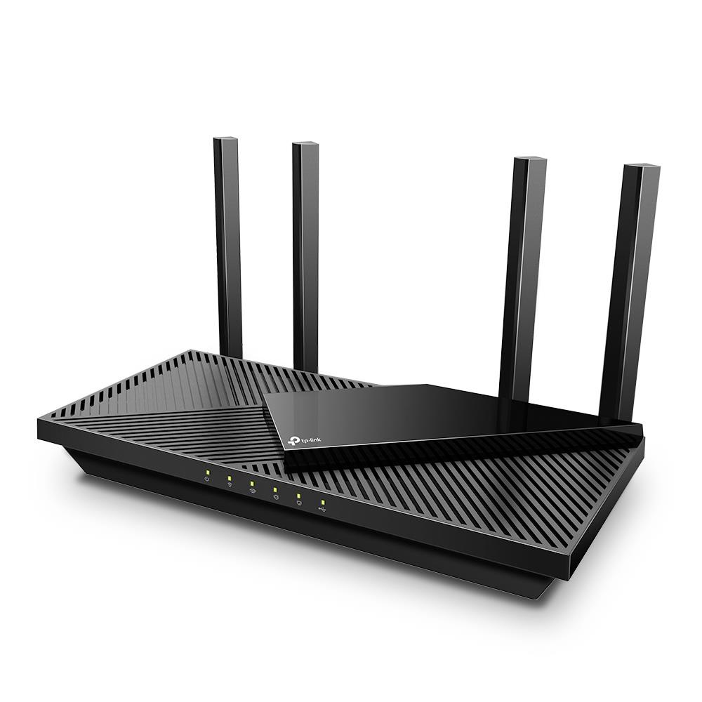 Задняя панель TP-Link Archer AX55 с гигабитными портами Ethernet и WAN