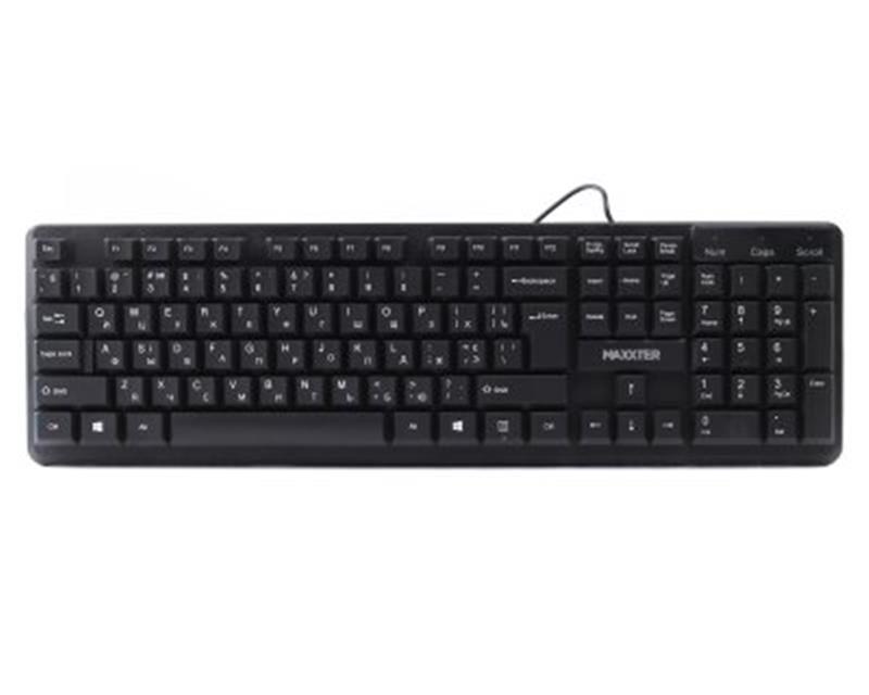 Keyboard Maxxter KBM-U01-UA Black USB