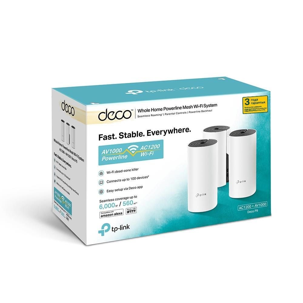 Mesh Wi‑Fi система 1200MBPS DECO P9(3-PACK) TP-LINK