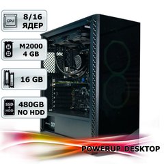 Рабочая станция PowerUp Desktop #88 Core i7 11700K/16 GB/SSD 480 GB/NVIDIA Quadro M2000 4GB