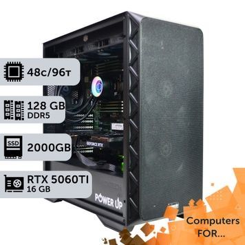 Компьютер Power Up #21 для Blender/AMD EPYC 7F72 x2/128 GB/SSD 2TB/GeForce RTX 5060Ti 16GB