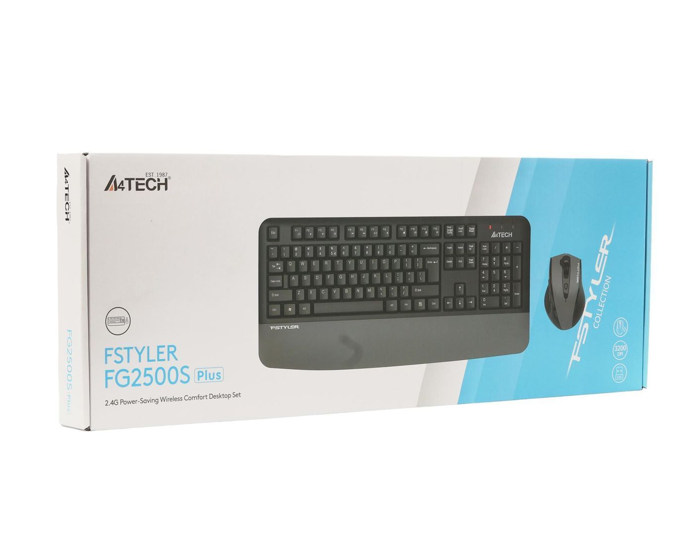 A4Tech Fstyler FG2500S Plus Gray Wireless Keyboard and Mouse Set