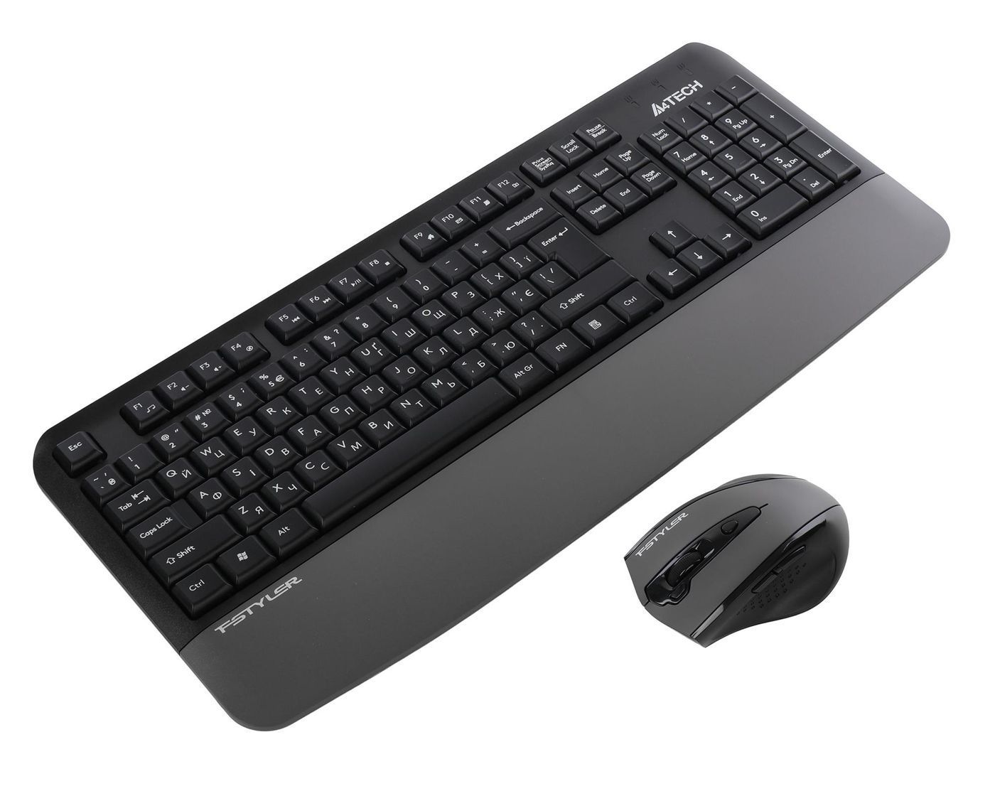 A4Tech Fstyler FG2500S Plus Gray Wireless Keyboard and Mouse Set