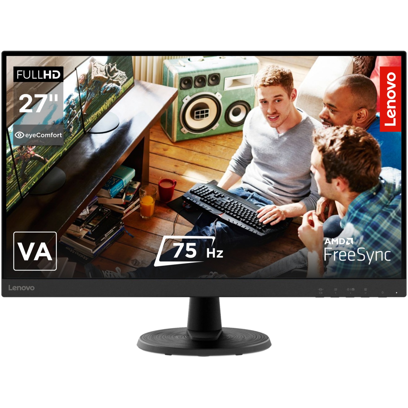 Монітор 27" LENOVO D27-40 67A3KAC6UA