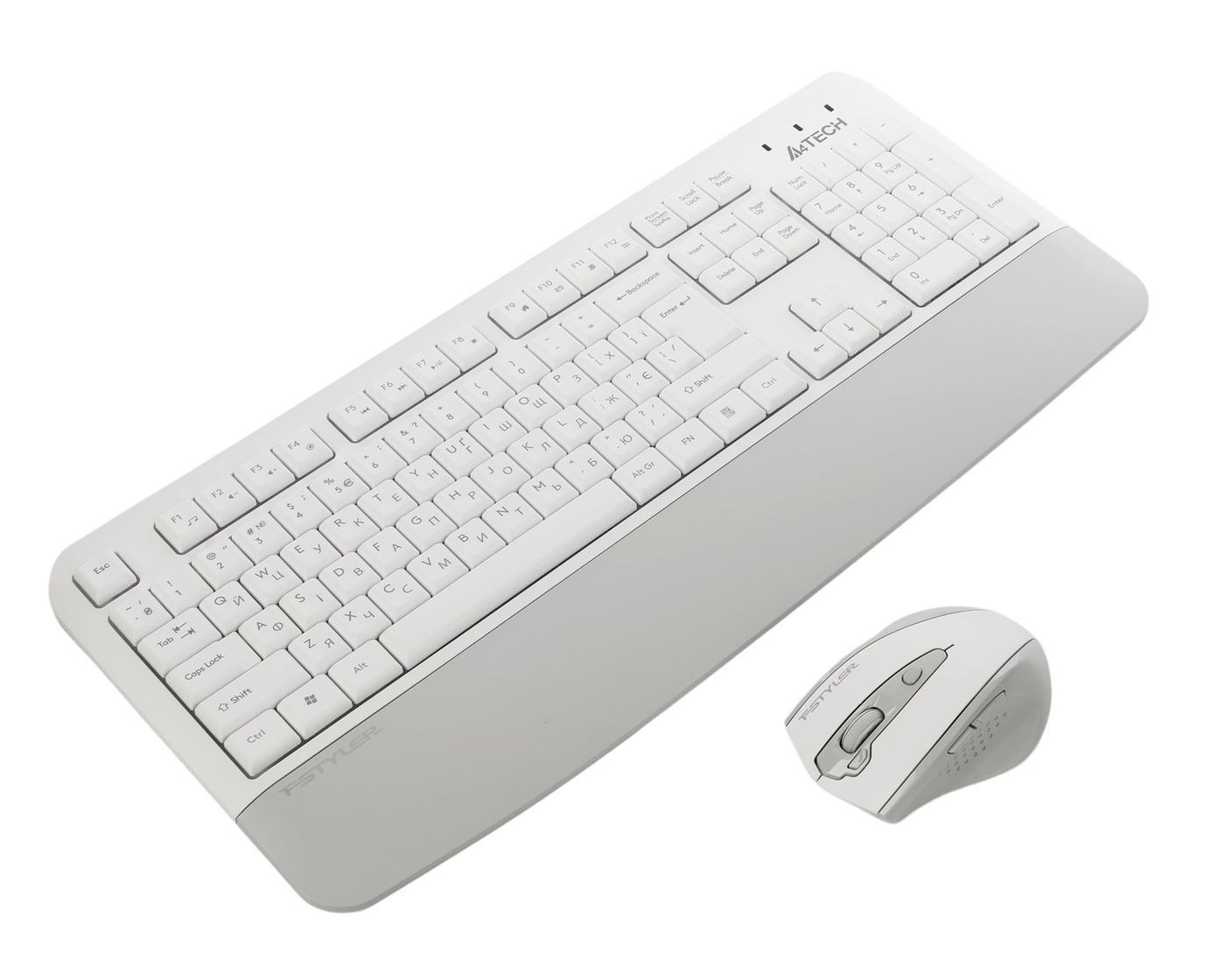 Комплект (клавиатура, мышь) беспроводной A4Tech Fstyler FG2500S Plus White
