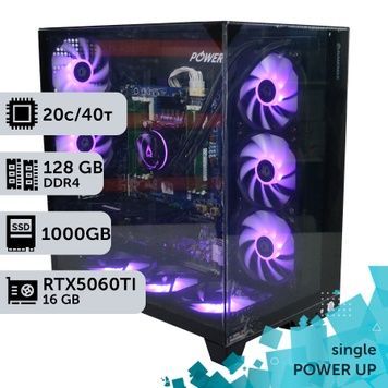 Рабочая станция PowerUp #323 Xeon E5 2673 v4/128 GB/SSD 1TB/GeForce RTX 5060Ti 16GB