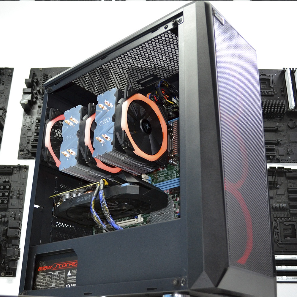 Двухпроцессорная рабочая станция PowerUp #320 Xeon E5 2697 v2 x2/64 GB/SSD 480 GB/GeForce RTX 3060 12GB