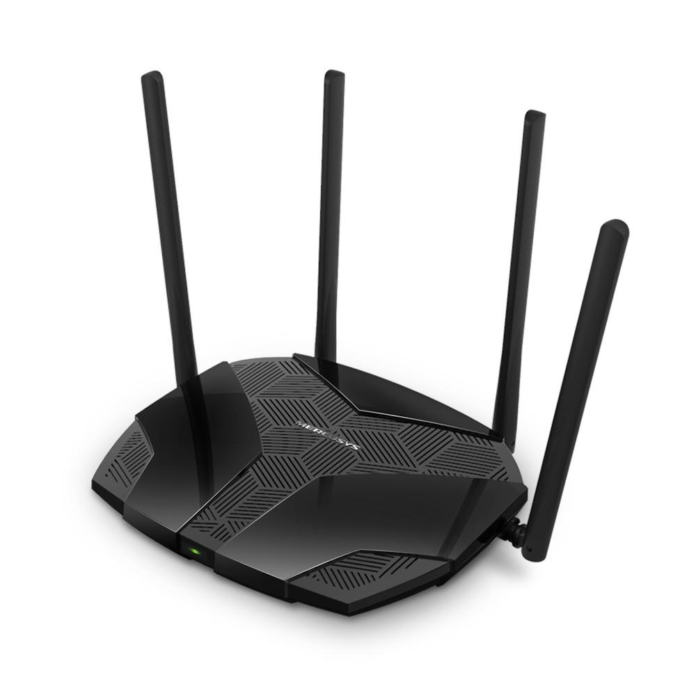 MERCUSYS MR70X side view with antennas