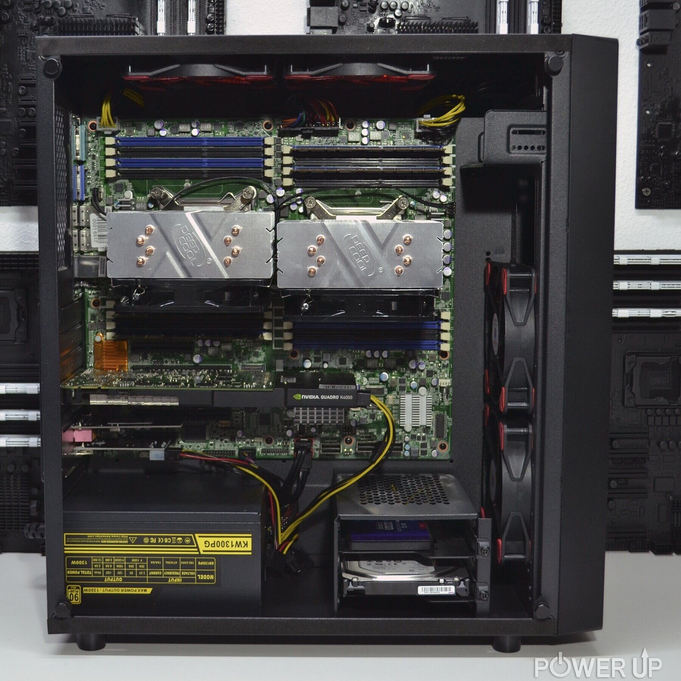 Двопроцесорна робоча станція PowerUp #319 Xeon E5 2697 v2 x2/32 GB/SSD 240 GB/NVIDIA Quadro M2000 4GB