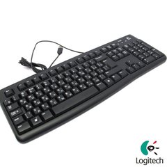 Клавиатура LOGITECH K120 RU, черная, проводная