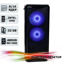 Рабочая станция PowerUp Desktop #96 Core i9 11900K/32 GB/SSD 480 GB/Int Video