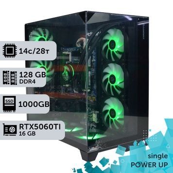 Рабочая станция PowerUp #326 Xeon E5 2680 v4/128 GB/SSD 1TB/GeForce RTX 5060Ti 16GB