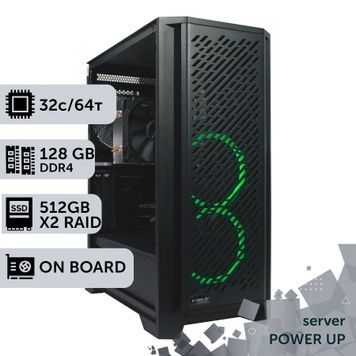 Сервер TOWER PowerUp #92 AMD EPYC 7551/128 GB/SSD 1TB х2