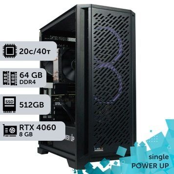 PowerUp #334 Xeon E5 2673 v4/64 GB/512 GB SSD/GeForce RTX 4060 8 GB Workstation