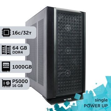 PowerUp #650 AMD EPYC 7F52/64 GB/1 TB SSD/NVIDIA Quadro P5000 16 GB Workstation