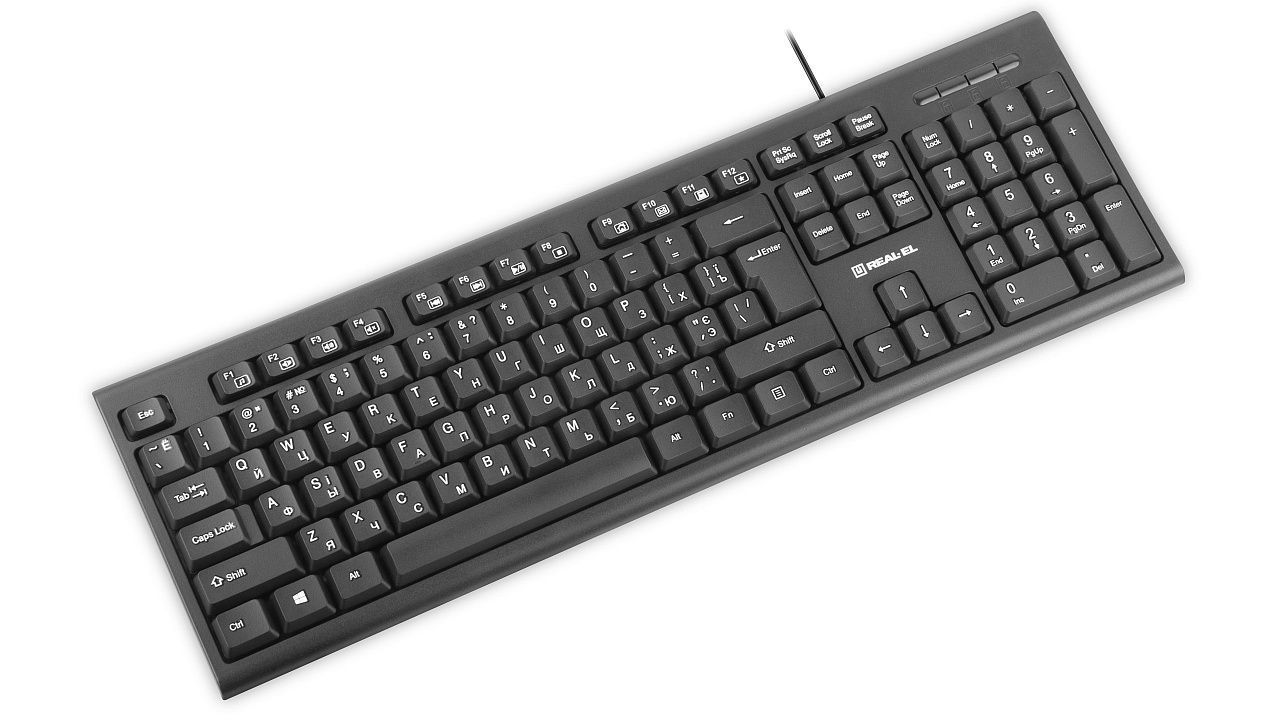 Комплект (клавіатура, мишка) REAL-EL Kit 511 Black