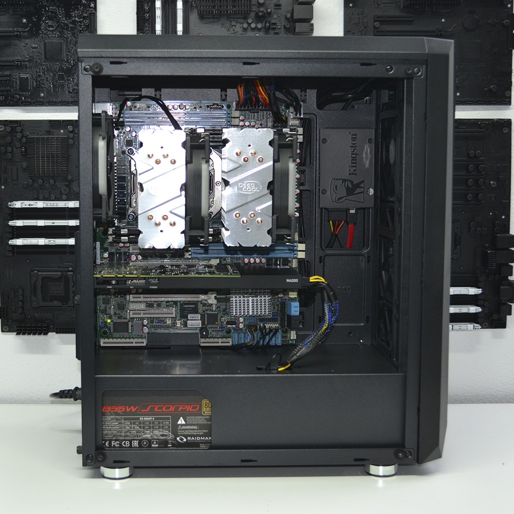 Двухпроцессорная рабочая станция PowerUp #317 Xeon E5 2697 v2 x2/32 GB/HDD 1 TB/SSD 480 GB/NVIDIA Quadro M4000 8GB