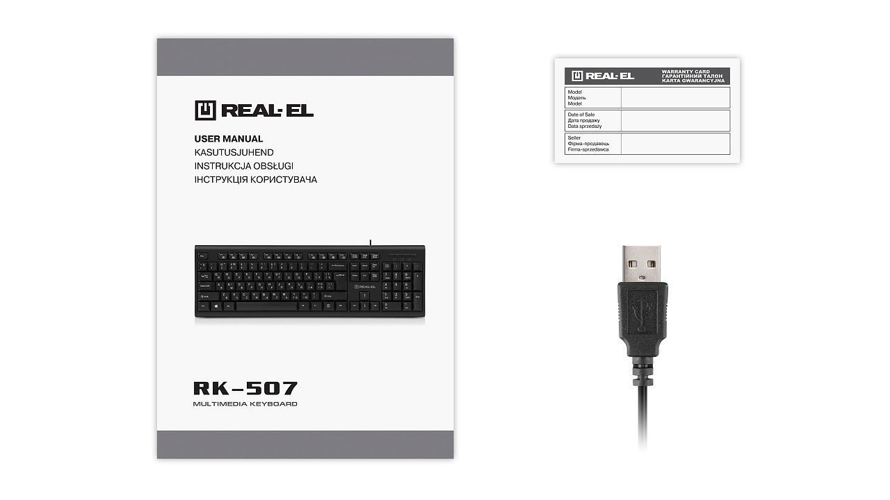 Клавиатура REAL-EL RK-507 Black