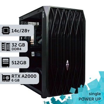 Рабочая станция PowerUp #219 Xeon E5 2680 v4/32 GB/SSD 512GB/NVIDIA Quadro RTX A2000 6GB