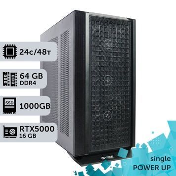Робоча станція PowerUp #651 AMD EPYC 7413/64 GB/SSD 1TB/NVIDIA Quadro RTX5000 16GB