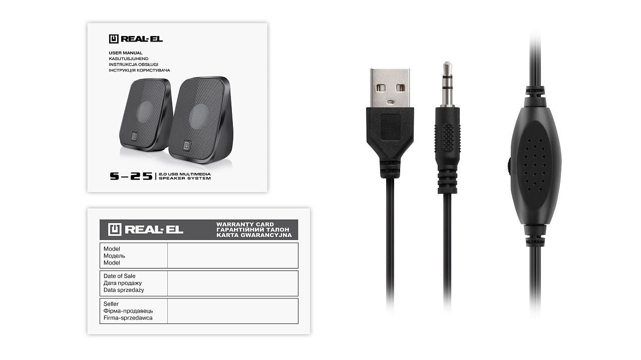 Акустическая система REAL-EL S-25 Black