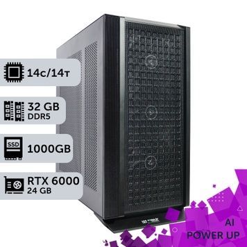 AI Workstation PowerUp #69 Core Ultra 5 245KF/32 GB/SSD 1TB/NVIDIA Quadro RTX6000 24GB