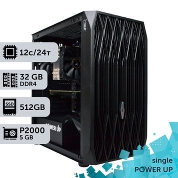 Робоча станція PowerUp #653 Xeon E5 2687 v4/32 GB/SSD 512GB/NVIDIA Quadro P2000 5GB