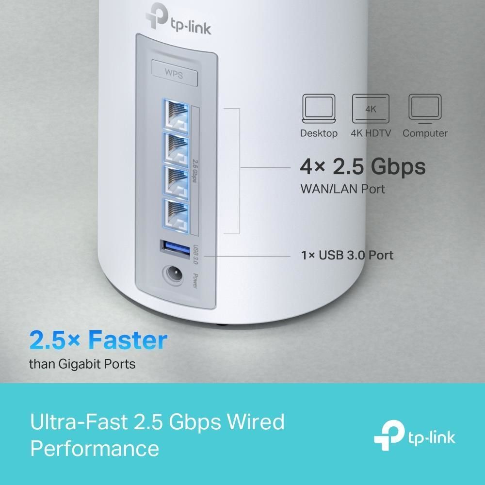 WRL MESH ROUTER 9300MBPS/DECO BE65(2-PACK) TP-LINK
