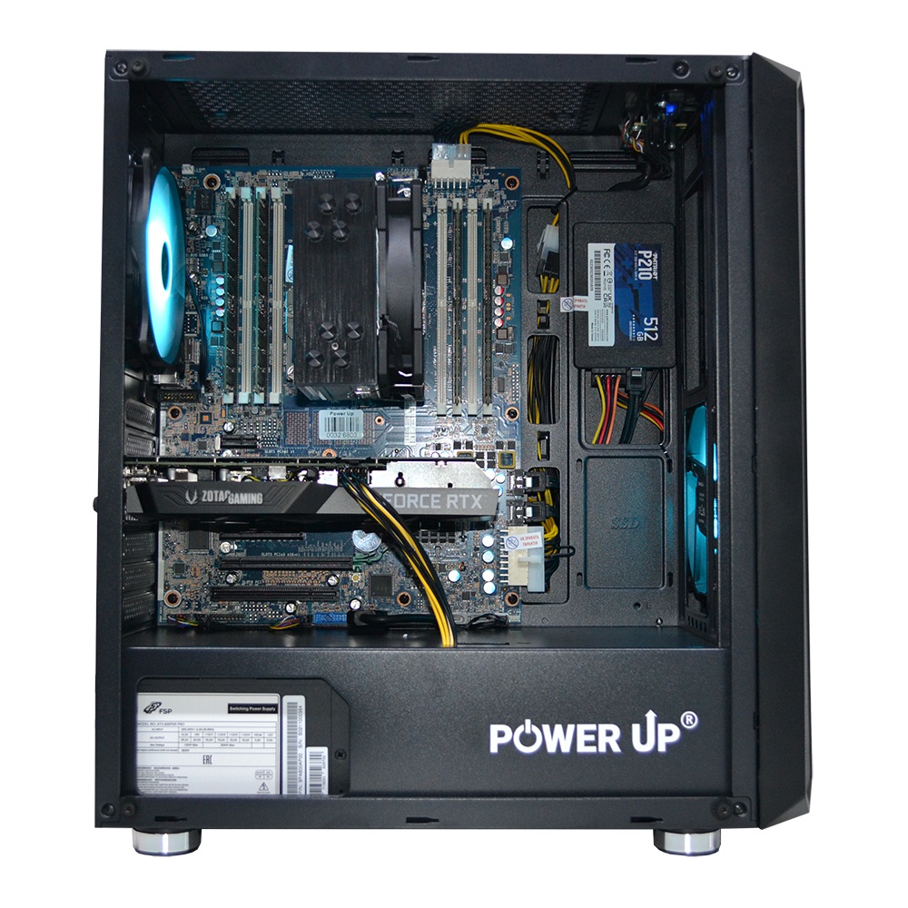 Рабочая станция PowerUp #210 Xeon E5 2699 v4/64 GB/SSD 512GB/GeForce RTX 3050 8GB
