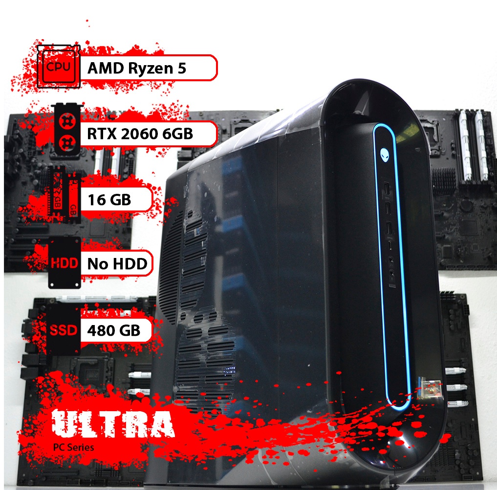 Компьютер DELL Alienware Aurora R10 #05 Ryzen 5 5600x/16 GB/SSD M.2 NVMe 500GB/GeForce RTX 2060 6GB