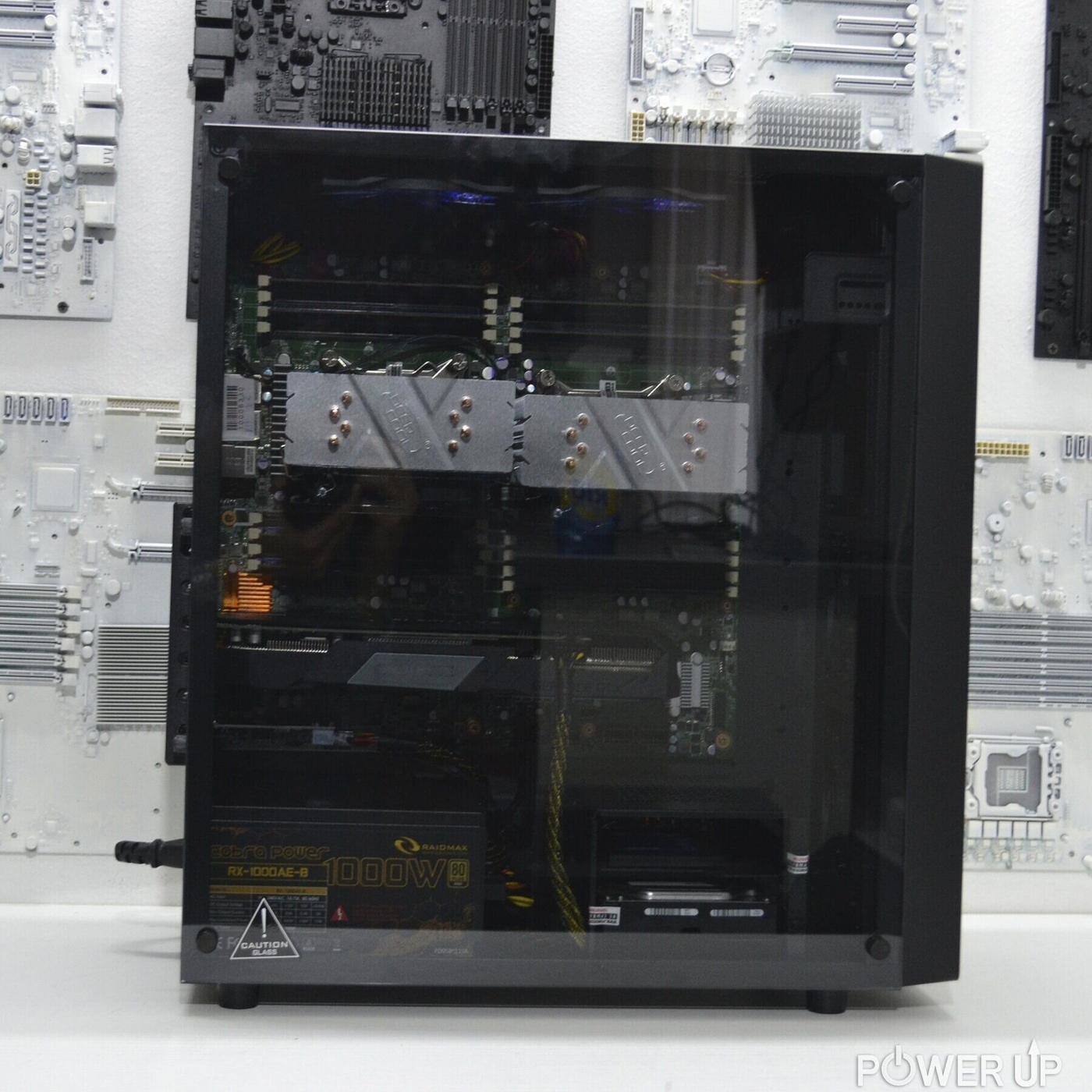 Двухпроцессорная рабочая станция PowerUp #341 Xeon E5 2670 x2/32 GB/HDD 1 TB/SSD 480 GB/GeForce RTX 3060 12GB