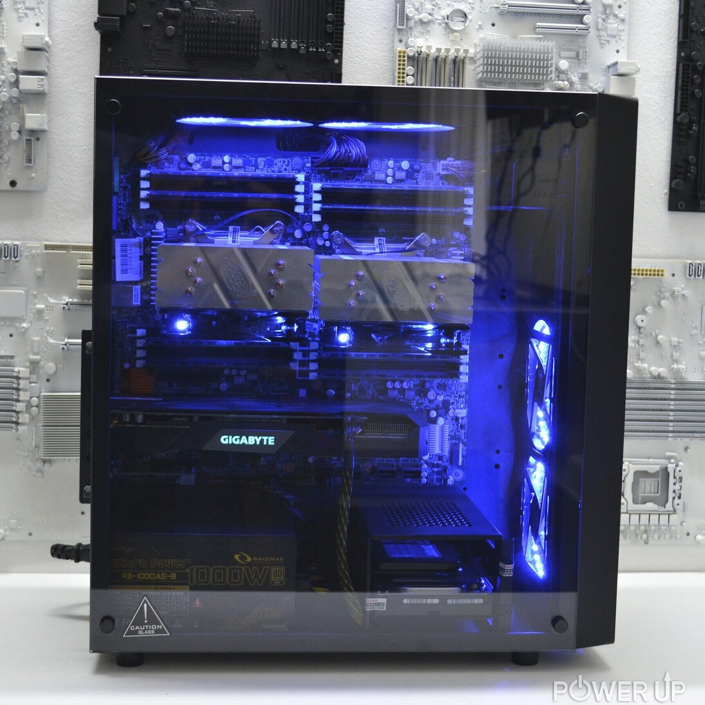 Двухпроцессорная рабочая станция PowerUp #341 Xeon E5 2670 x2/32 GB/HDD 1 TB/SSD 480 GB/GeForce RTX 3060 12GB