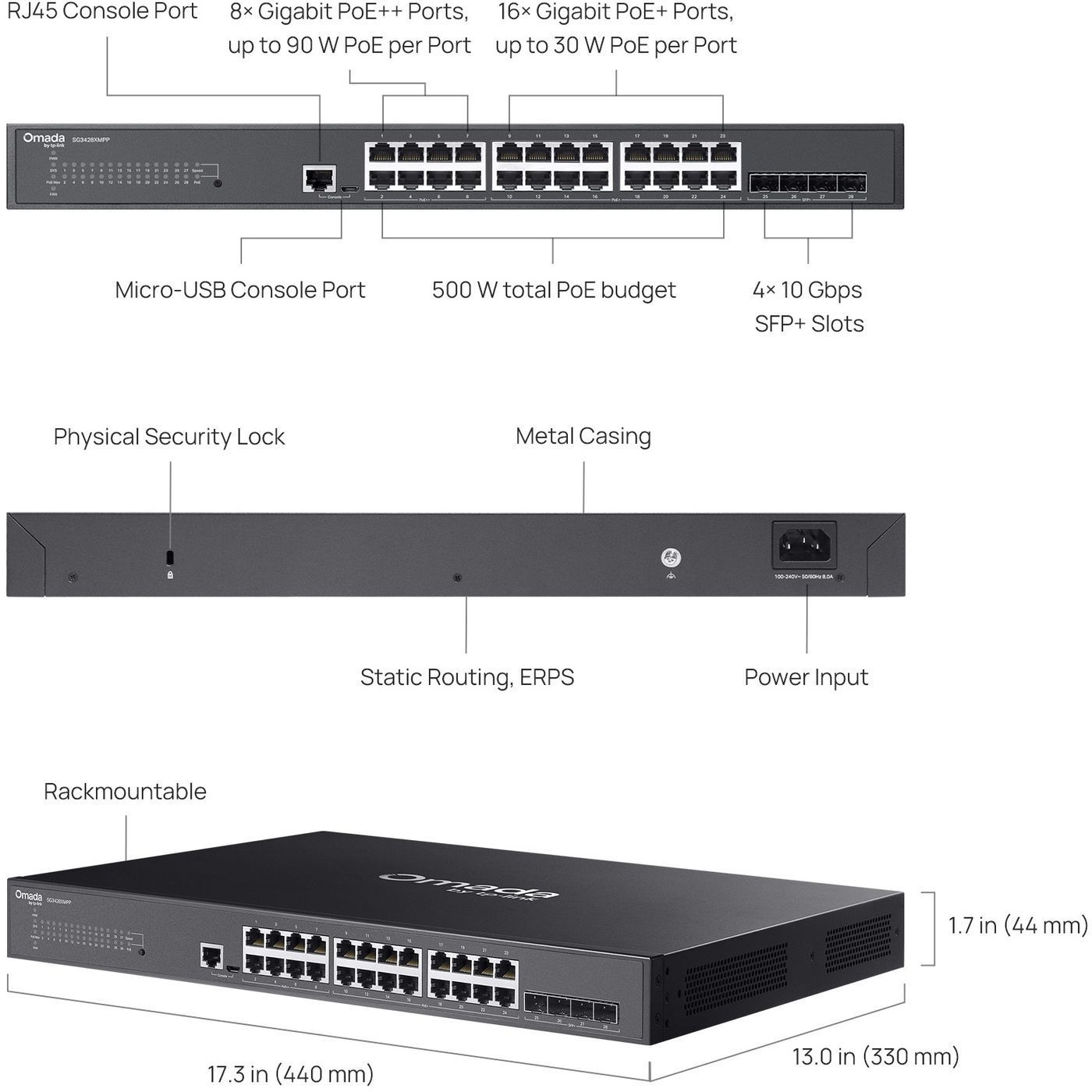 Комутатор TP-Link Omada SG3428XMPP