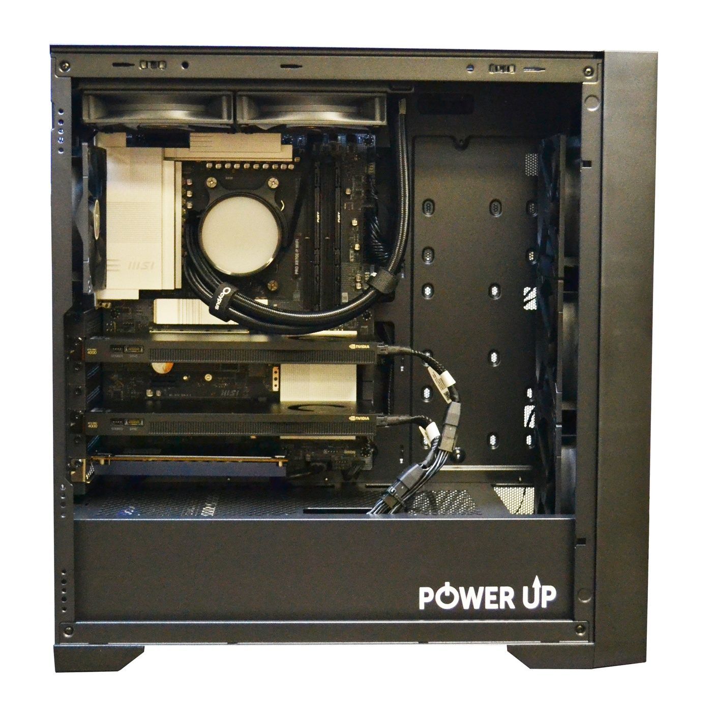 AI Workstation PowerUp #92 Ryzen 9 9900x/64 GB/SSD 1TB/NVIDIA Quadro RTX PRO 4000B 24GB x2