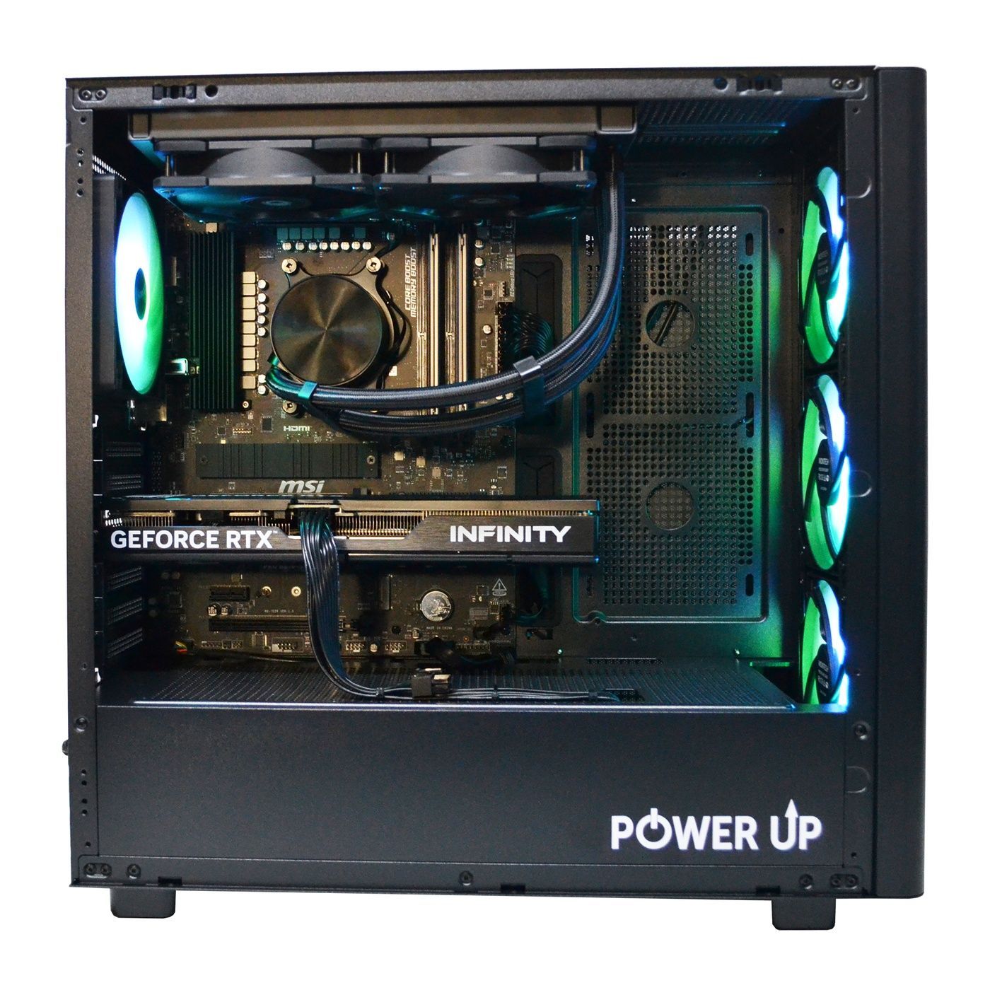 Робоча станція PowerUp Desktop #762 Ryzen 9 9900x/32 GB/HDD 2 TB/SSD 512GB/GeForce RTX 5060Ti 16GB
