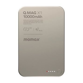 Універсальна мобільна батарея MOMAX Momax Q.Mag X1 Qi2 Magnetic Wireless Battery Pack 10000mAh - Gen 2 (Desert Titanium)