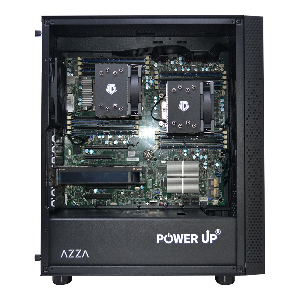 Двопроцесорна робоча станція PowerUp #284 Xeon E5 2680 v4 x2/32 GB/SSD 512GB/NVIDIA Quadro RTX A2000 6GB