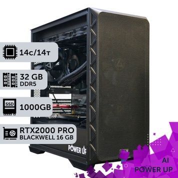 AI Workstation PowerUp #95 Core Ultra 5 245KF/32 GB/SSD 1TB/NVIDIA Quadro RTX PRO 2000B 16GB x2