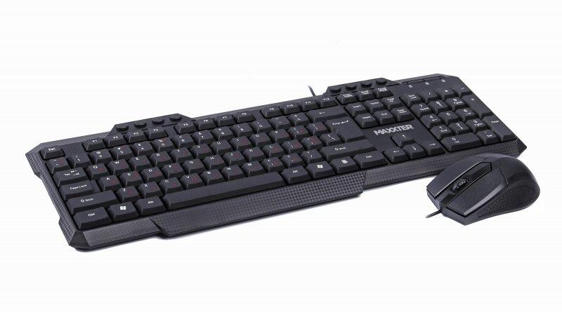 Set (keyboard, mouse) Maxxter KMS-CM-02-UA Black