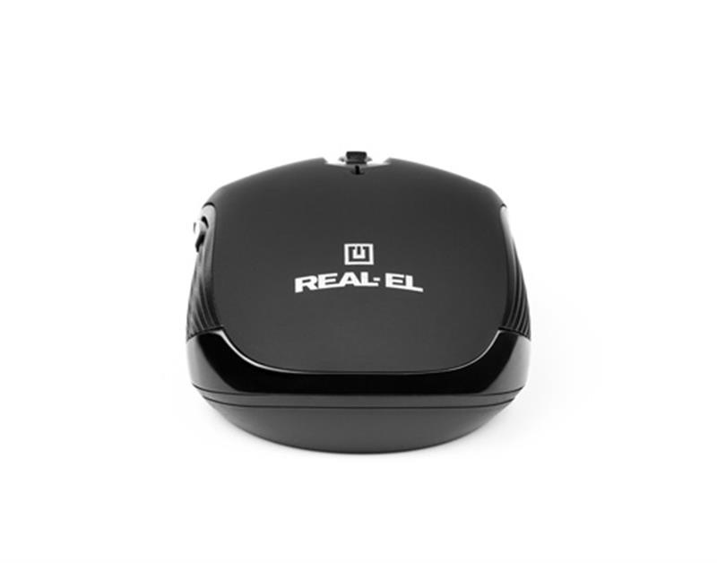 Мышка беспроводная REAL-EL RM-330 Black USB