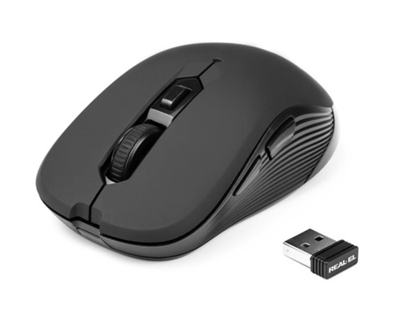 Wireless mouse REAL-EL RM-330 Black USB